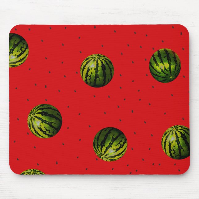 Mousepad melancia vermelha e sementes (Frente)