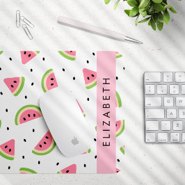Mousepad Melancias Rosa, Sementes De Melancia, Seu Nome