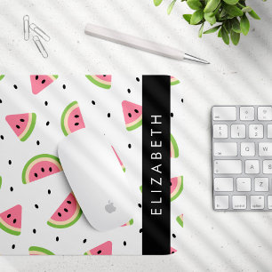 Mousepad Melancias Rosa, Sementes De Melancia, Seu Nome