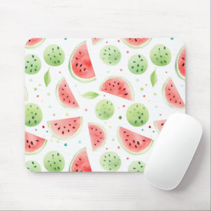 Mousepad Melancias Vermelhas Verdes Brancas