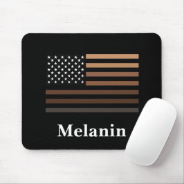 Mousepad Melanin African American Flag Black History