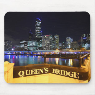 Mousepad Melbourne CBD Queens Bridge Lights