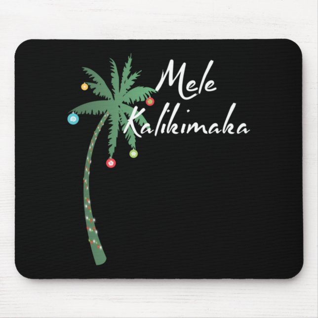 Mousepad Mele Kalikimaka Hawaii Christmas Hawaiian T Shirt  (Frente)