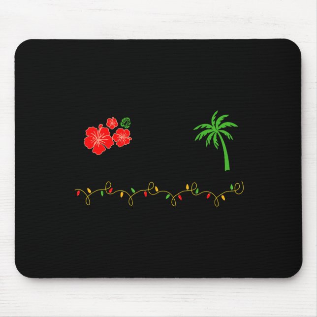 Mousepad Mele Kalikimaka Trocal Christmas Hawaiian Xmas  (Frente)