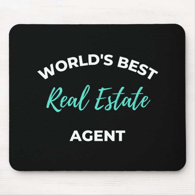 Mousepad Melhor agente imobiliário do mundo (Frente)