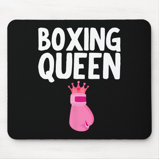 Mousepad Melhor Arte de Boxe Para Luvas de Boxe de Mulheres (Frente)