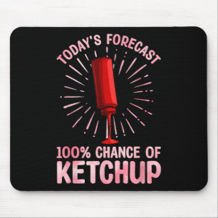 Mousepad Melhor Arte de Ketchup para Homens Mulheres Ketchu