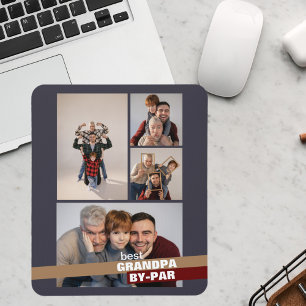 Mousepad Melhor Avô por Colagem de Fotografias do Par 4