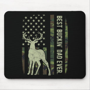 Mousepad Melhor Camuflagem de Pai Camuflagem American Flag 