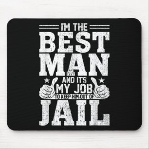 Mousepad Melhor Casamento do Homem Padrasto Divertido B