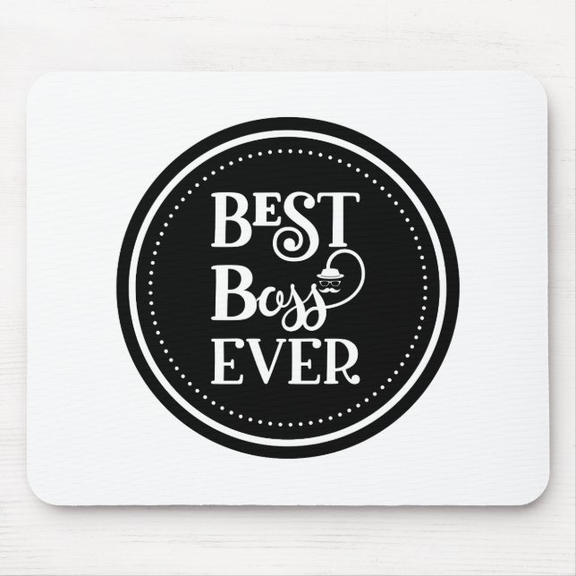 Mousepad Melhor Chefão do Mouse Nunca (Frente)