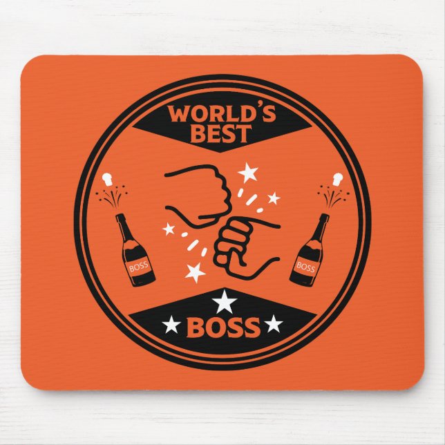 Mousepad Melhor Chefe do Mundo (Frente)