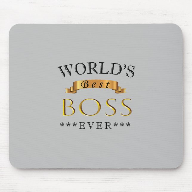 Mousepad Melhor chefe do mundo de sempre (Frente)