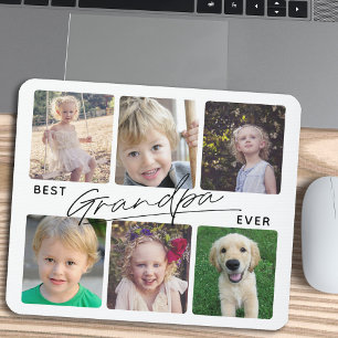 Mousepad Melhor Colagem de Fotografias do Vovô Ever Calliog