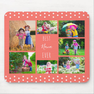 Mousepad Melhor Colagem de Fotos Nana Ever Coral