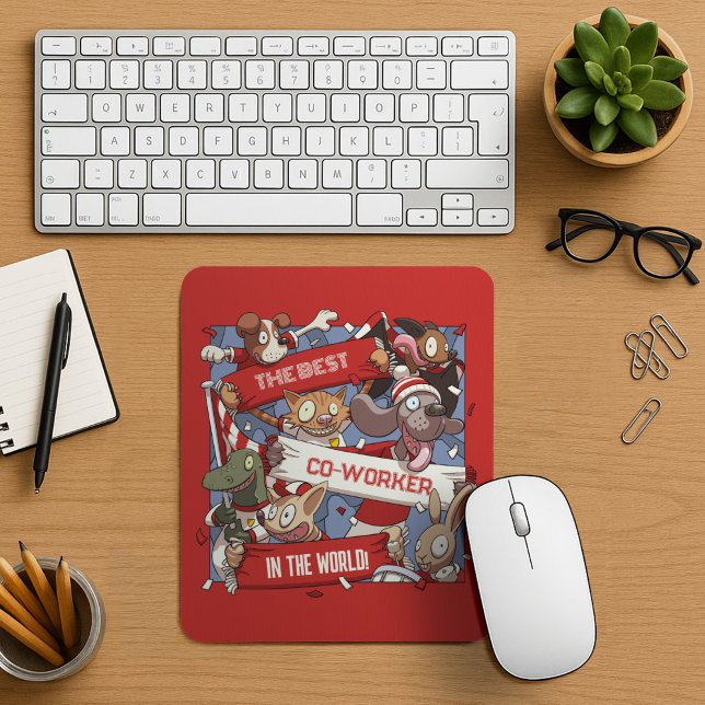 Mousepad Melhor Cooperante Engraçado Cartoon de Ventiladore (Criador carregado)