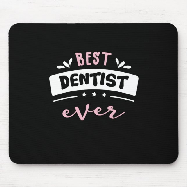 Mousepad Melhor Dentista Alguma Vez Ideia (Frente)