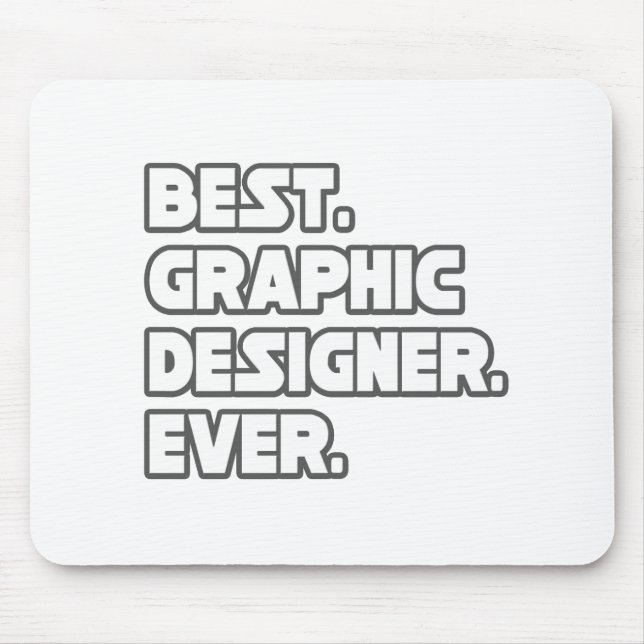 Mousepad Melhor Designer de Gráficos Nunca (Frente)