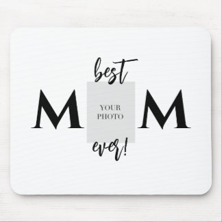 Mousepad Melhor Dia de as mães de Foto e Texto da Mãe