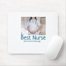 Mousepad Melhor enfermeira adicionar nome de foto texto méd