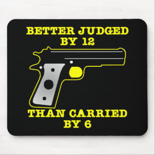 Mousepad Melhor experimentado da arma preta por 12