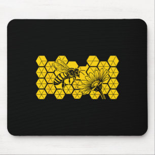 Mousepad Melhor flor silvestre salvar abelha botânica natur