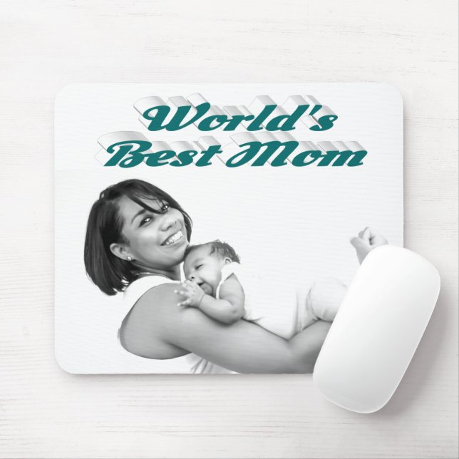 Mousepad Melhor foto verde da mamãe (Com mouse)