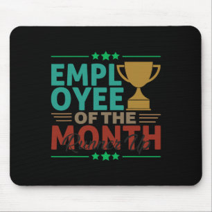 Mousepad Melhor Funcionário Do Escritório De Execução Mês