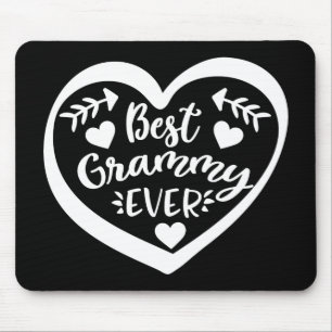 Mousepad Melhor Grammy Ever Heart Design