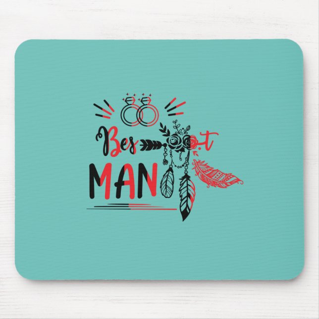 Mousepad Melhor Homem De Casamento De Presente De Casamento (Frente)