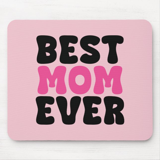 Mousepad Melhor Mãe do Mundo Tipografia (Frente)