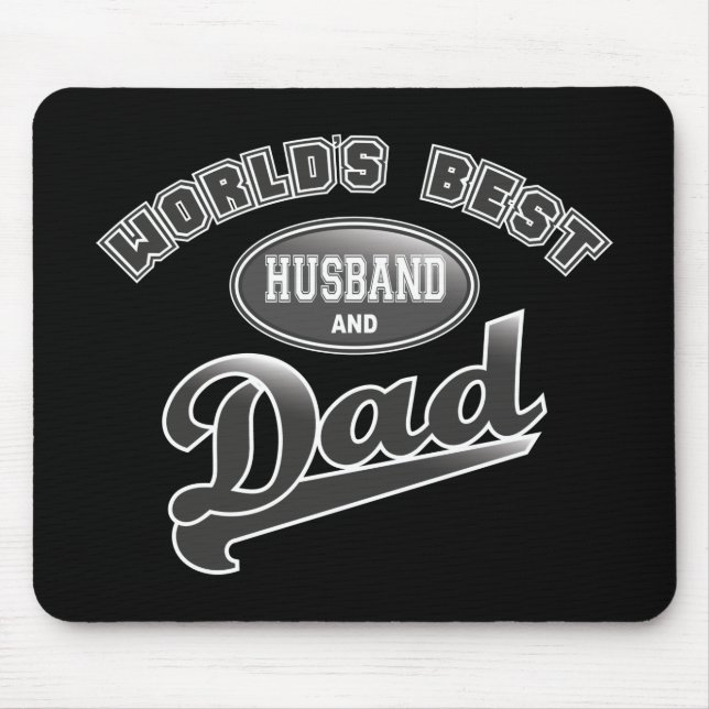 Mousepad Melhor marido e Pai do mundo (Frente)