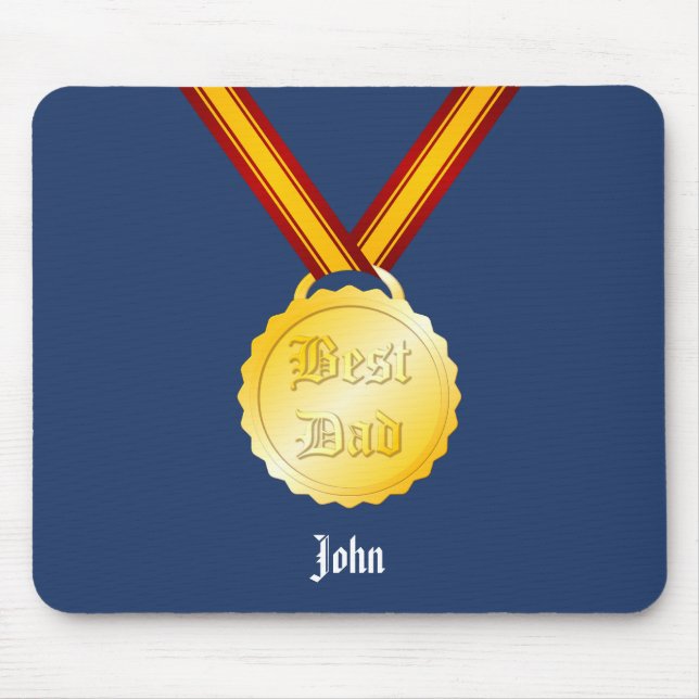 Mousepad Melhor Medalha do Pai Dia dos Pais (Frente)