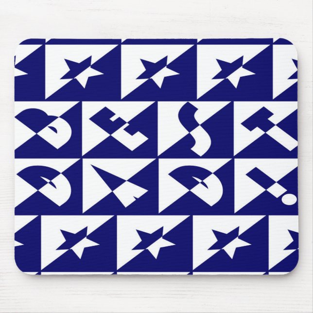 Mousepad Melhor Padrão de Texto Selvagem do Pai e Estrelas  (Frente)
