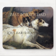 Melhor Pai Borzoi Personalizado