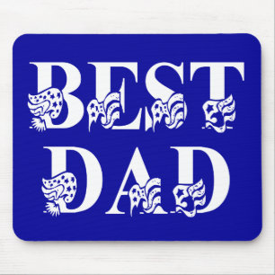 Mousepad Melhor Pai com Sinalizadores de Texto Branco