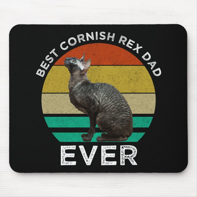Mousepad Melhor Pai Cornish Rex de Todos (Frente)