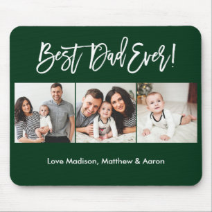 Mousepad Melhor Pai de 3 Fotografias do Escoteiro Moderno V