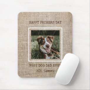 Mousepad Melhor Pai de Cachorro de Todos os Tempos Foto em