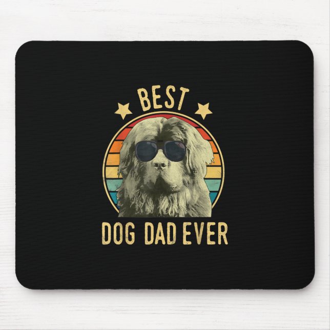 Mousepad Melhor pai de cão | presente de pai na nova região (Frente)