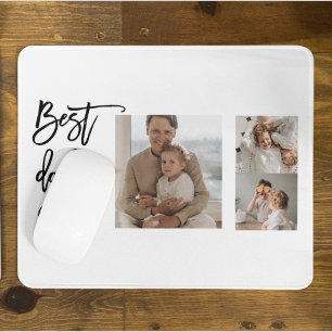 Mousepad Melhor Pai De Fotos De Colagem De Beleza Alguma Ve