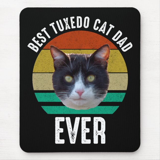 Mousepad Melhor Pai De Gato Tuxedo (Frente)