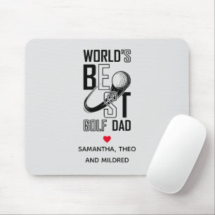 Mousepad Melhor Pai de Golfe do Mundo - Presente Engraçado