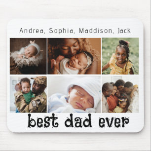 Mousepad Melhor Pai de Todos 6-Foto Personalizado, presente
