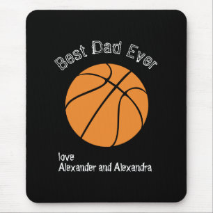 Mousepad Melhor Pai de Todos Basquete texto desgastado