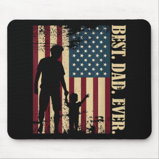 Mousepad Melhor Pai de Todos Com a Nossa Bandeira Americana