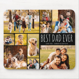 Mousepad Melhor Pai de Todos os Tempos 10 Colagem de Fotos