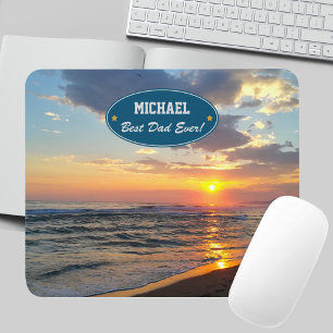 Mousepad Melhor Pai do Dia do Pai Foto Personalizada do Mou