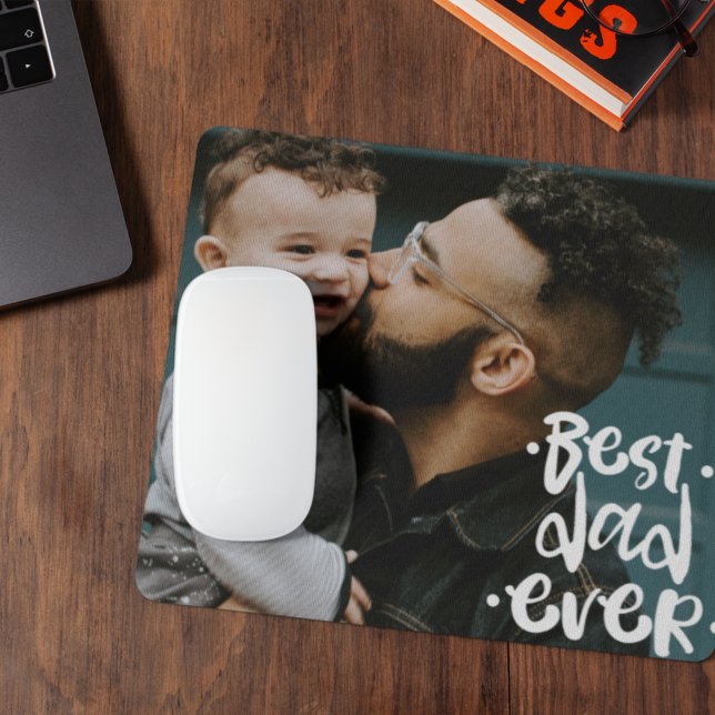 Mousepad Melhor Pai do Mundo Foto Personalizada Presente do (Criador carregado)