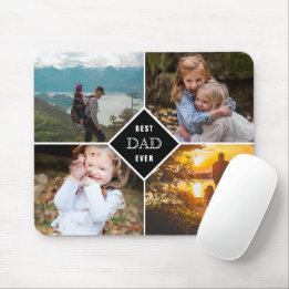 Mousepad Melhor Pai do mundo, personalizado para a colagem